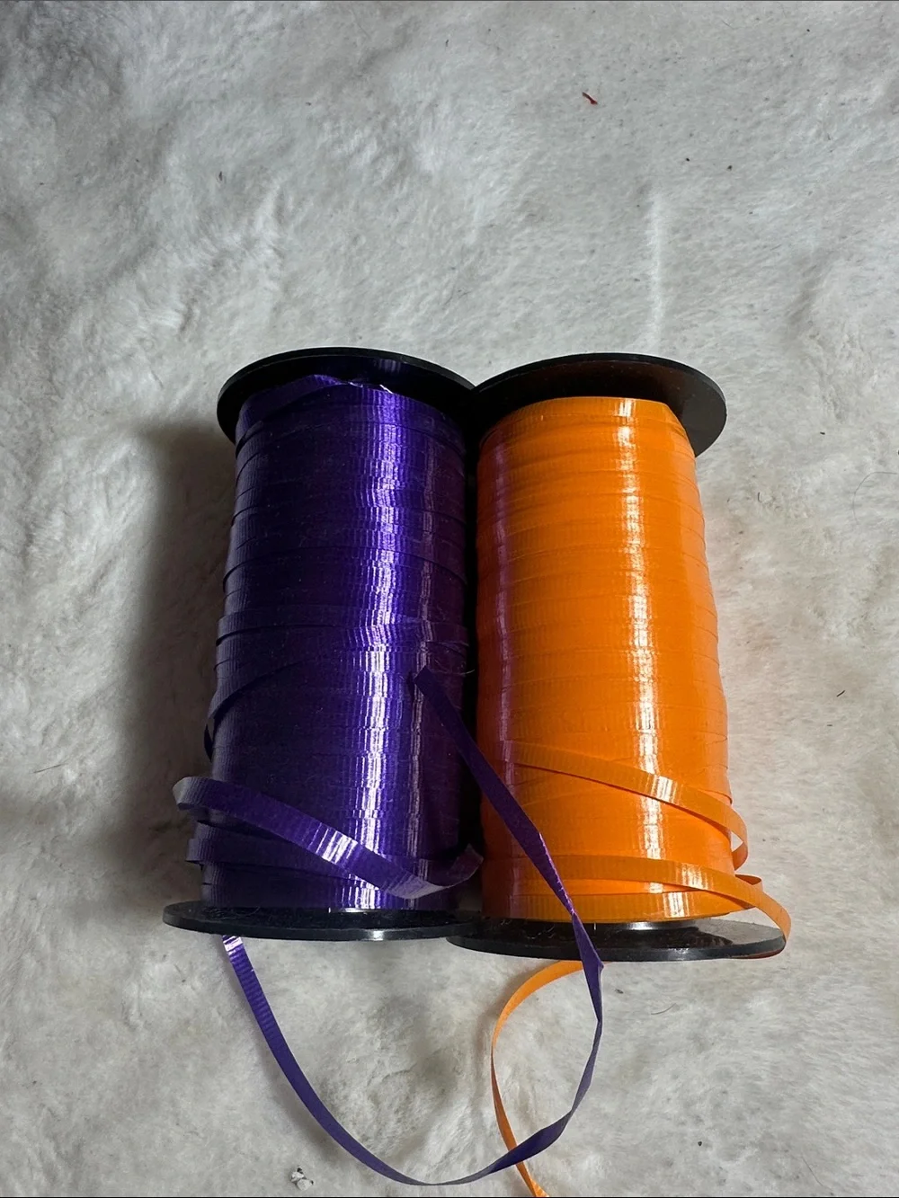 Berwick Orange and purple curling ribbon
